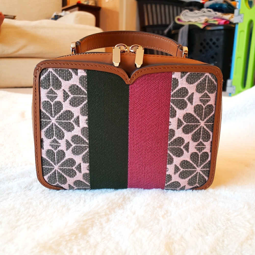 Kate Spade Flower Jacquard Vanity Stripe Mini